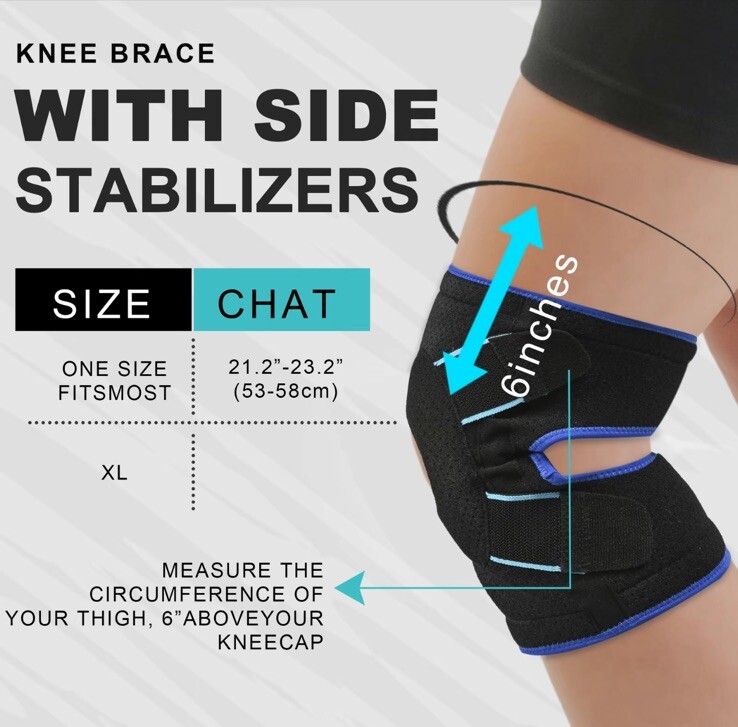 Plus Size Knee Brace for Knee Pain, Knee Compression Sleeve, Knee Support