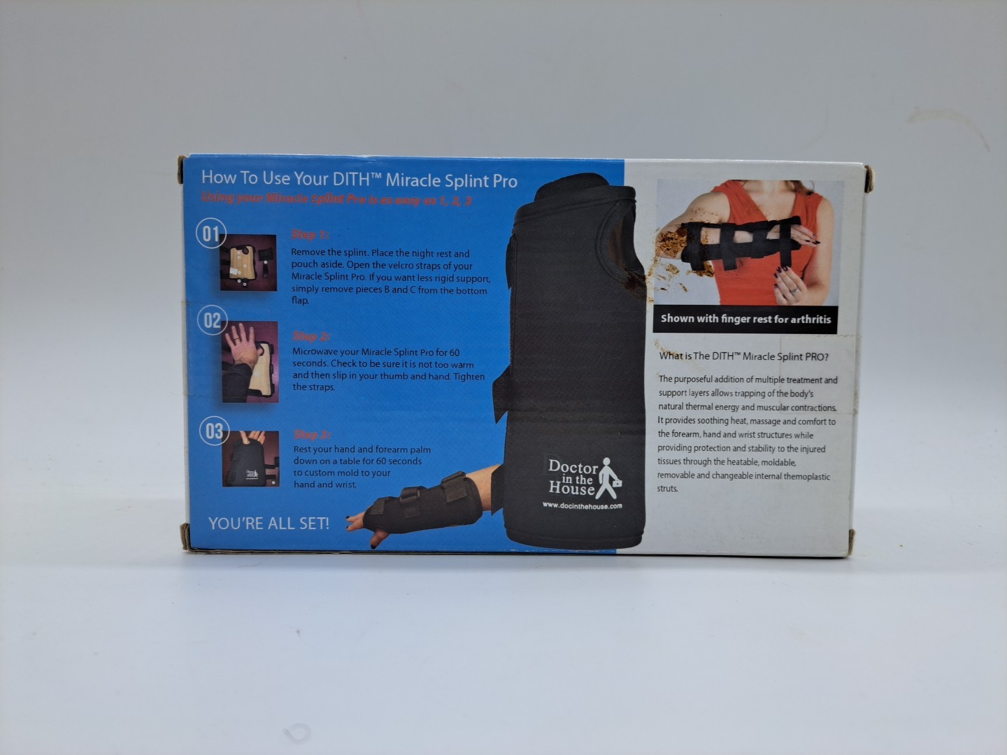 Doctor In The House NEW The DITH Miracle Splint Pro For Carpal Tunnel LEFT Hand
