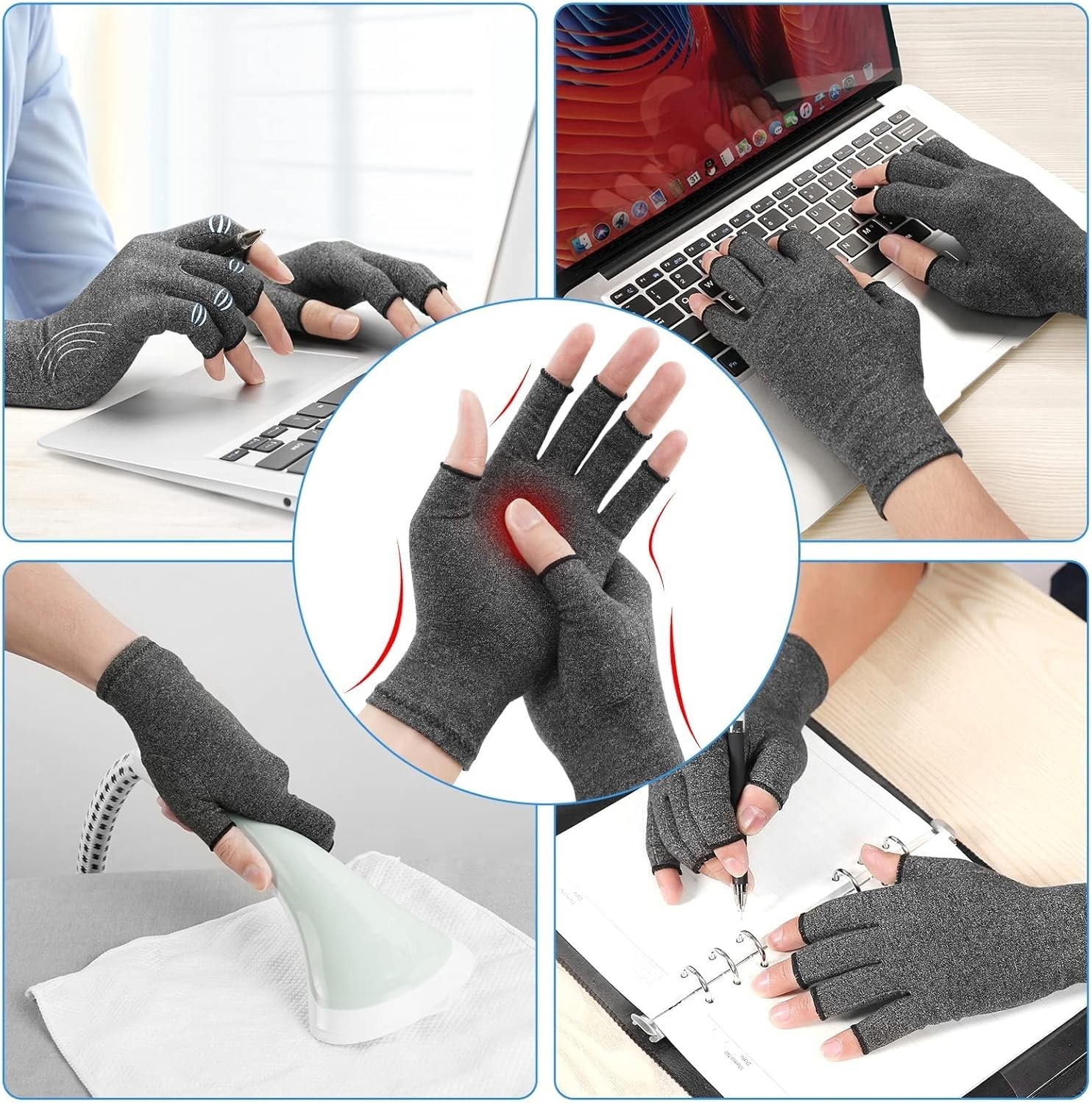 Arthritis Compression Gloves Relieve Set of Two Size Small