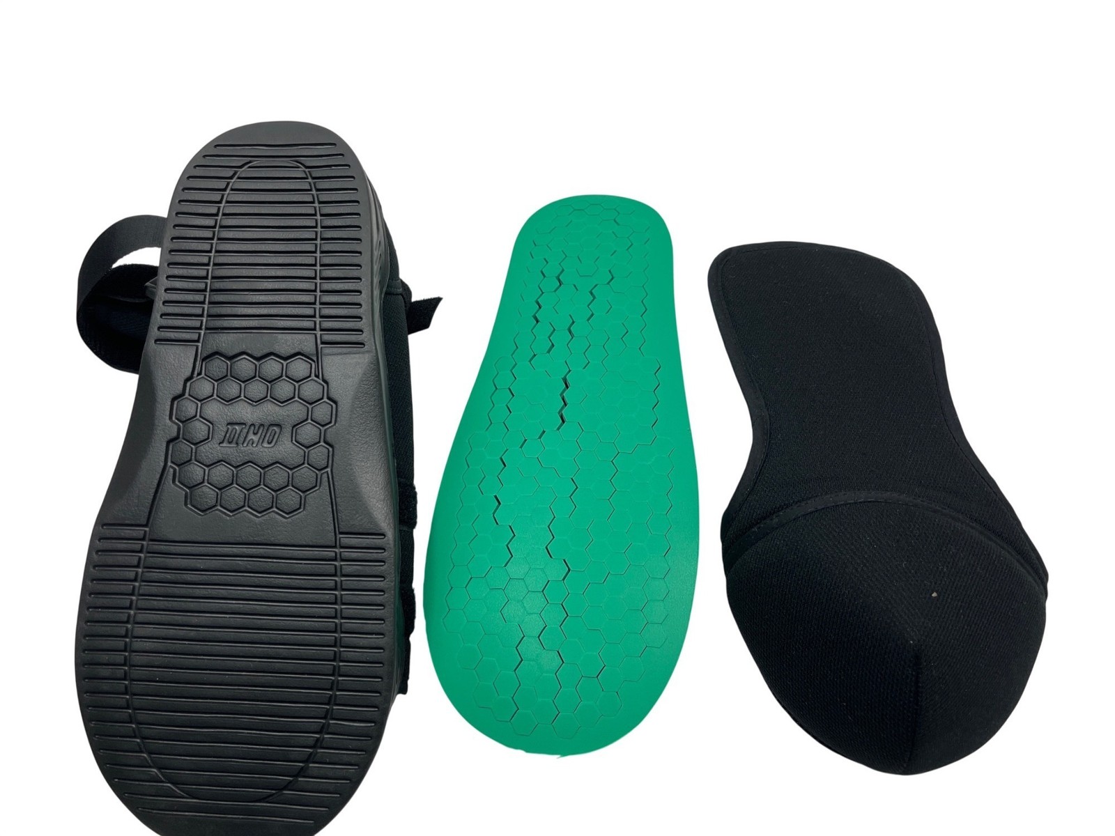 DH Offloading Post-Op Shoe With V Sole And Green Hexagon Grip For Recovery C197