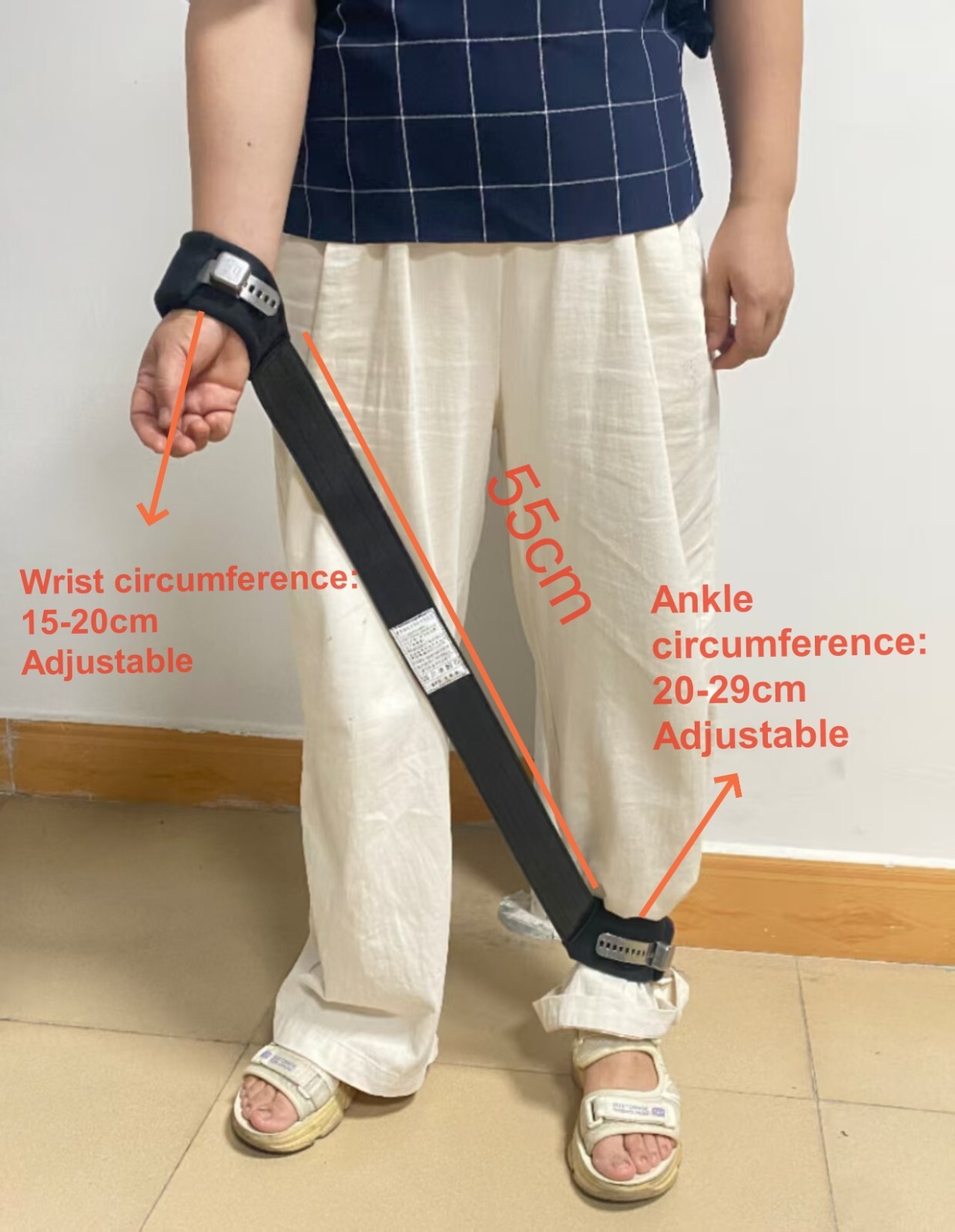 Fast Plug Buckle Magnetic Lock Restraints Belt Standing One Hand And Foot
