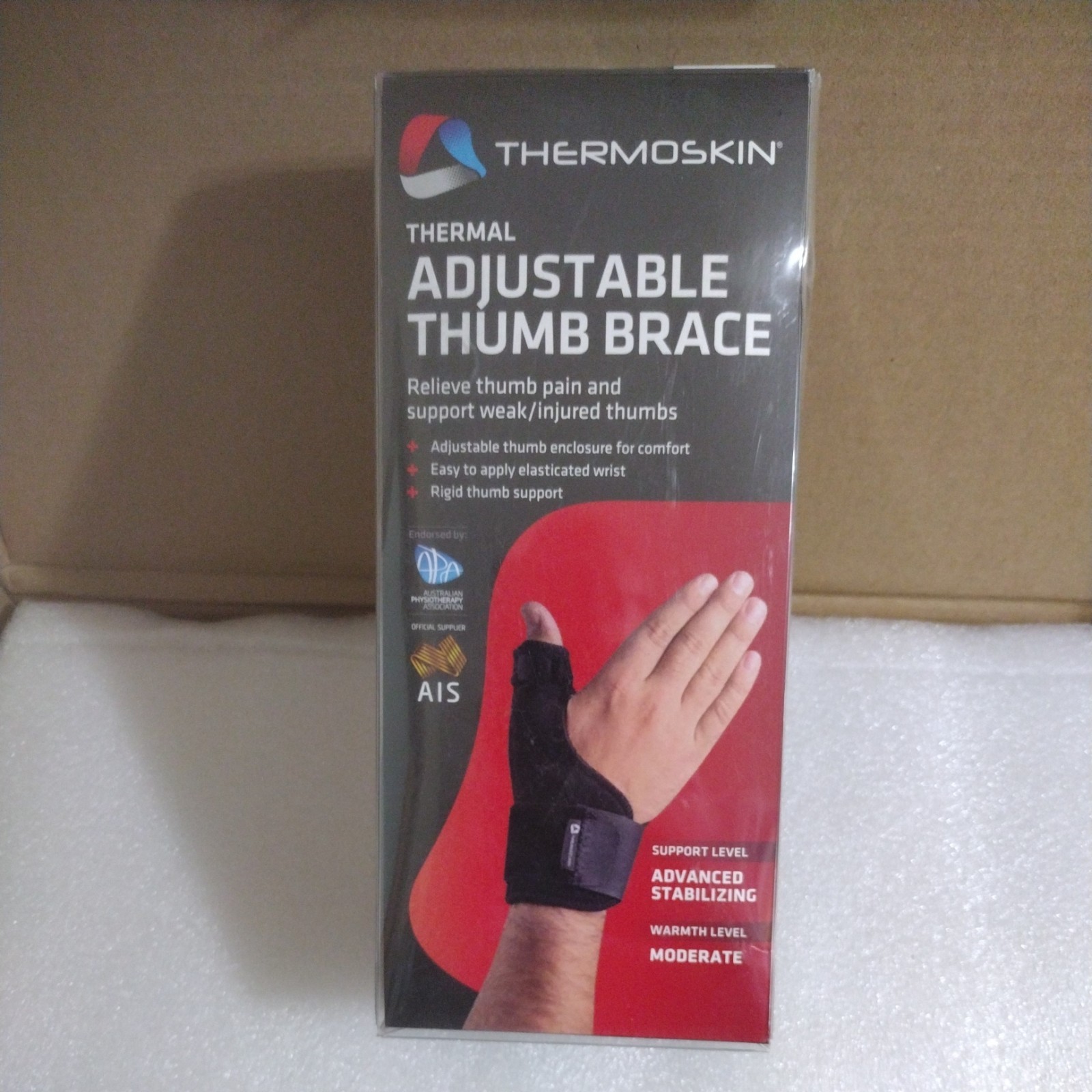 Thermoskin Adjustable Wrist Brace One Black
