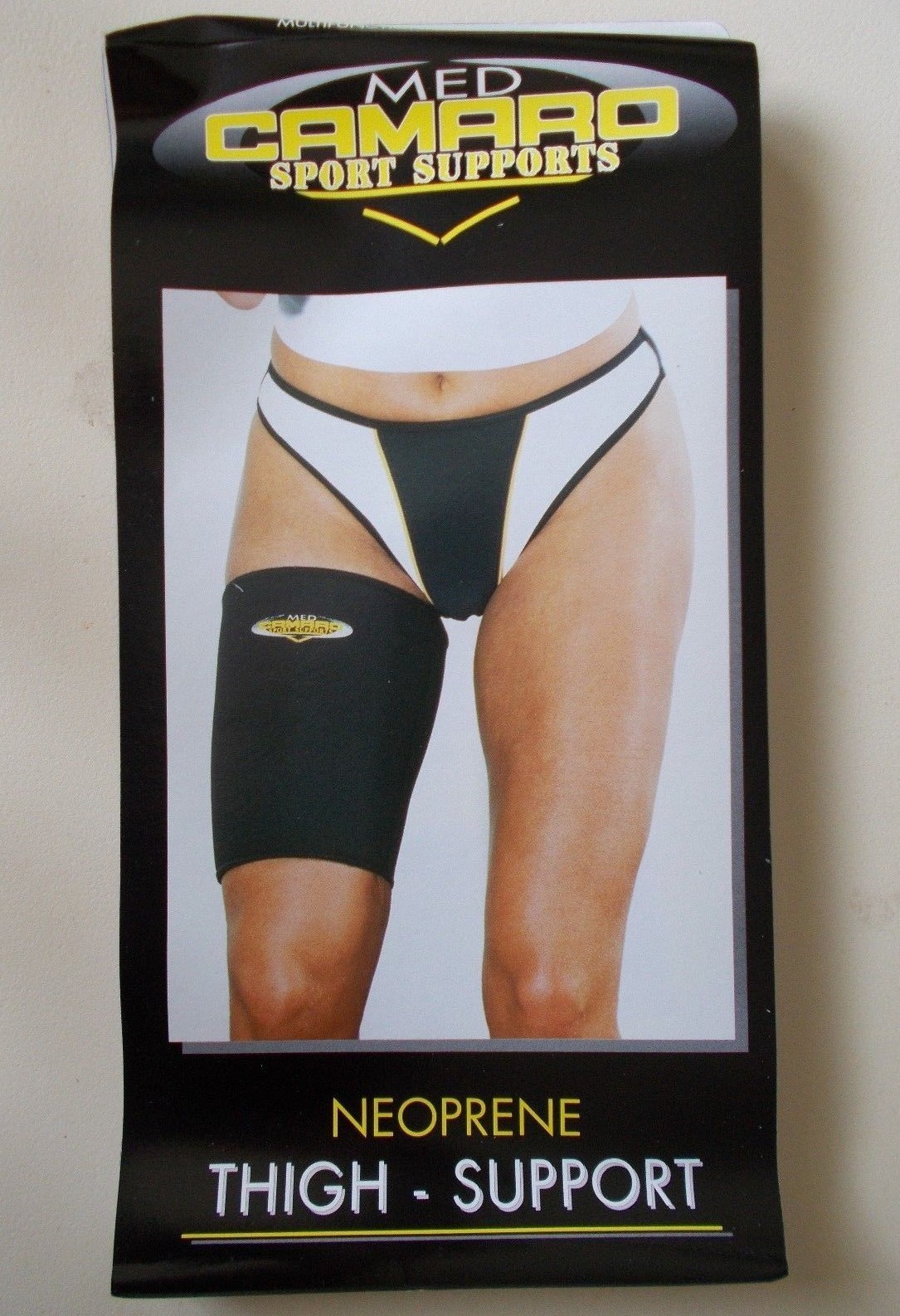 NEW Camaro NEOPRENE THIGH SUPPORT Black Sport M Medium