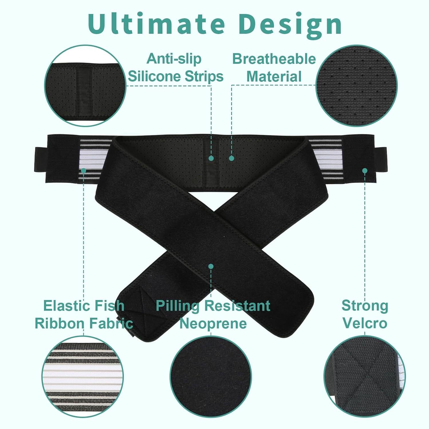 Premium Belt Relieve Lower Back Pain Sciatica Waist Belly Support Belt Men/Women
