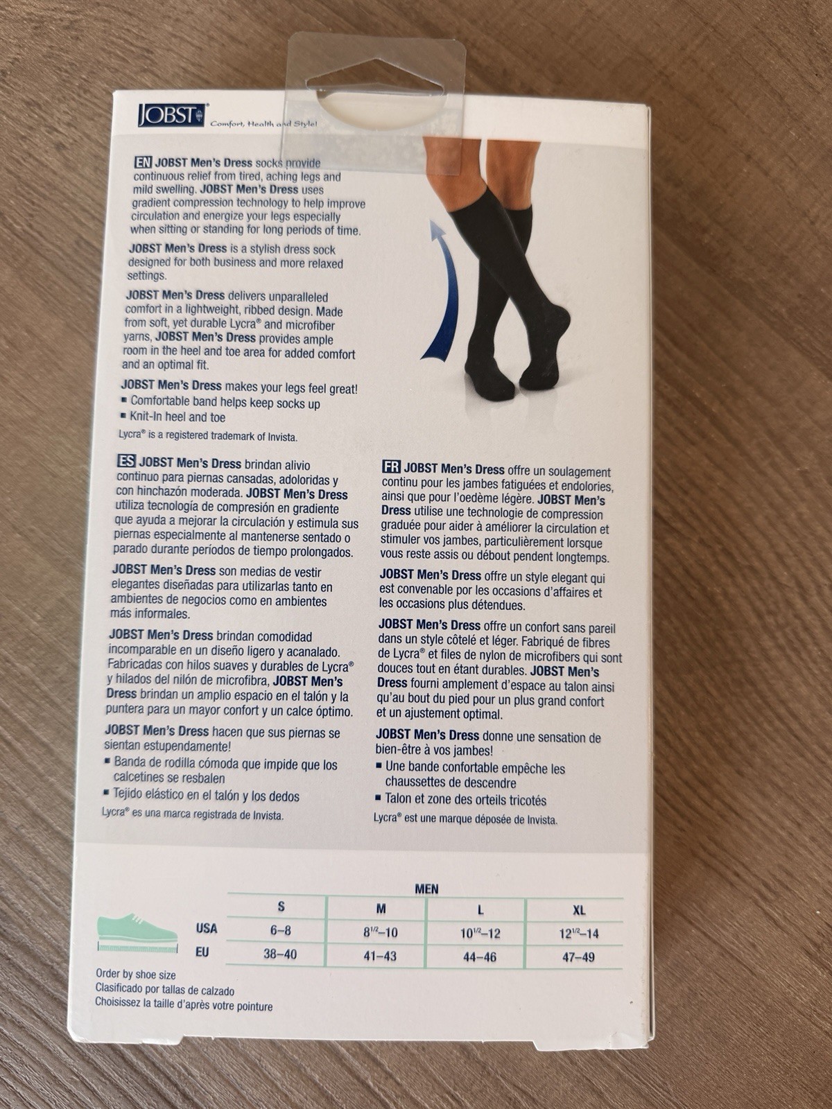 Jobst for Men Dress Compression Knee High Socks 8-15 mmhg Therapeutic Supports