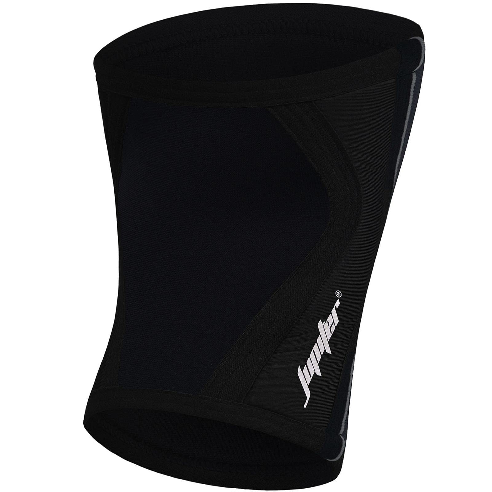 Jupiter Knee Sleeves (1 Pair), 7mm Compression Braces XX-Large, Black