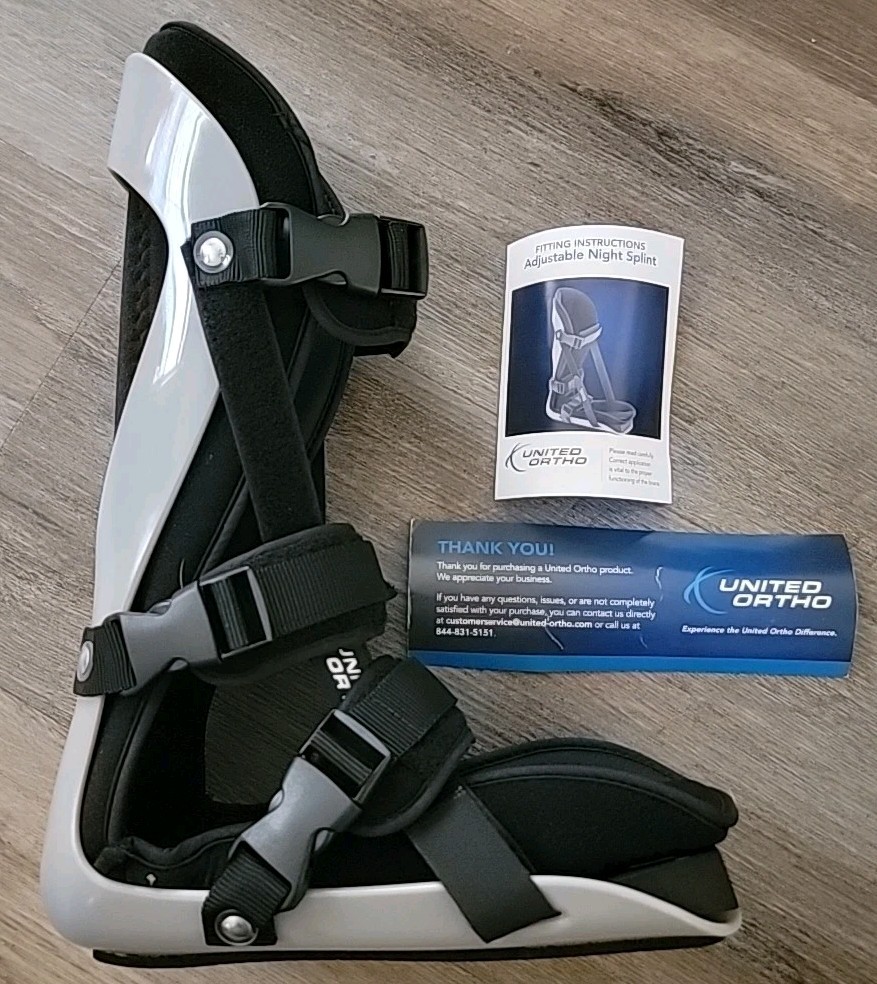United Ortho Plantar Fasciitis Adjustable Leg Support Brace, Medium NEW SEE DESC