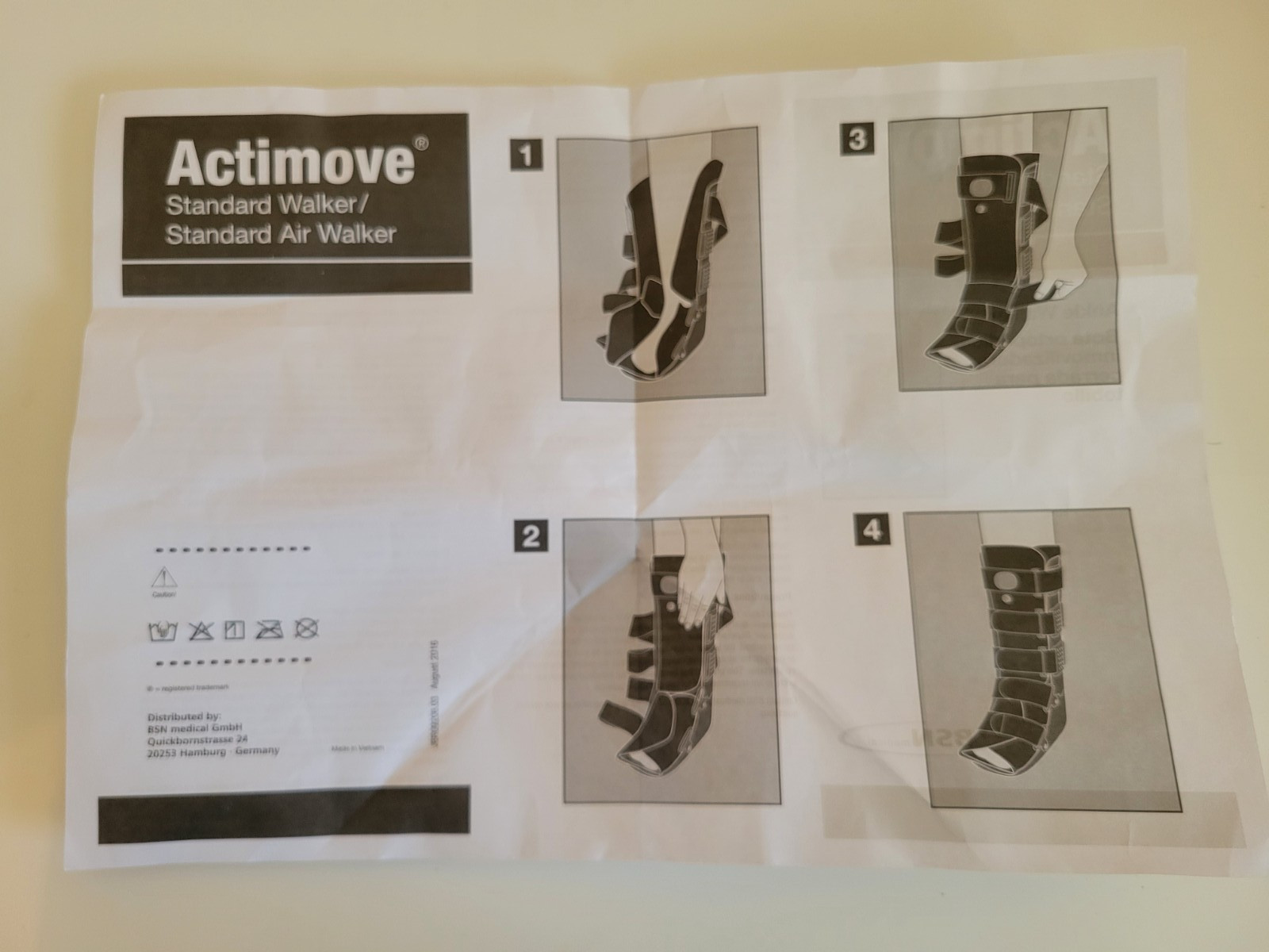 Actimove Standard Ankle Walker – Model 76270-21 – Custom Painted Clouds – Size S