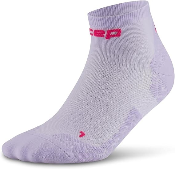 CEP Core Run Ultralight Low Cut Ankle Socks (Lilac-Pink) Large Blister-Free Runn