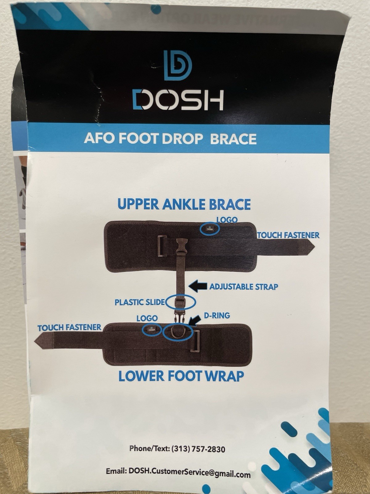 DOSH Soft AFO Foot Drop Brace