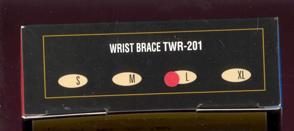 NEW! – MAXAR Elastic Wrist Brace LARGE (56% Wool/44% Elastic): TWR-201