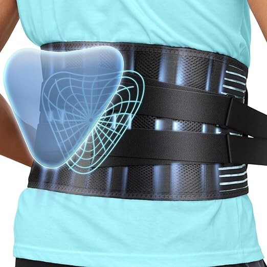 Back Brace for Lower Back, Support Back Brace- New Open Box Large