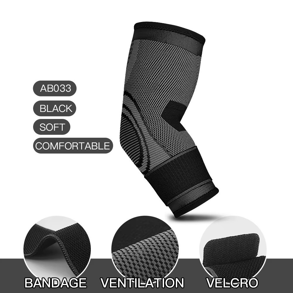 Elbow Brace Support Compression Sleeve Gym Tennis Sports Arm Protector 1PC