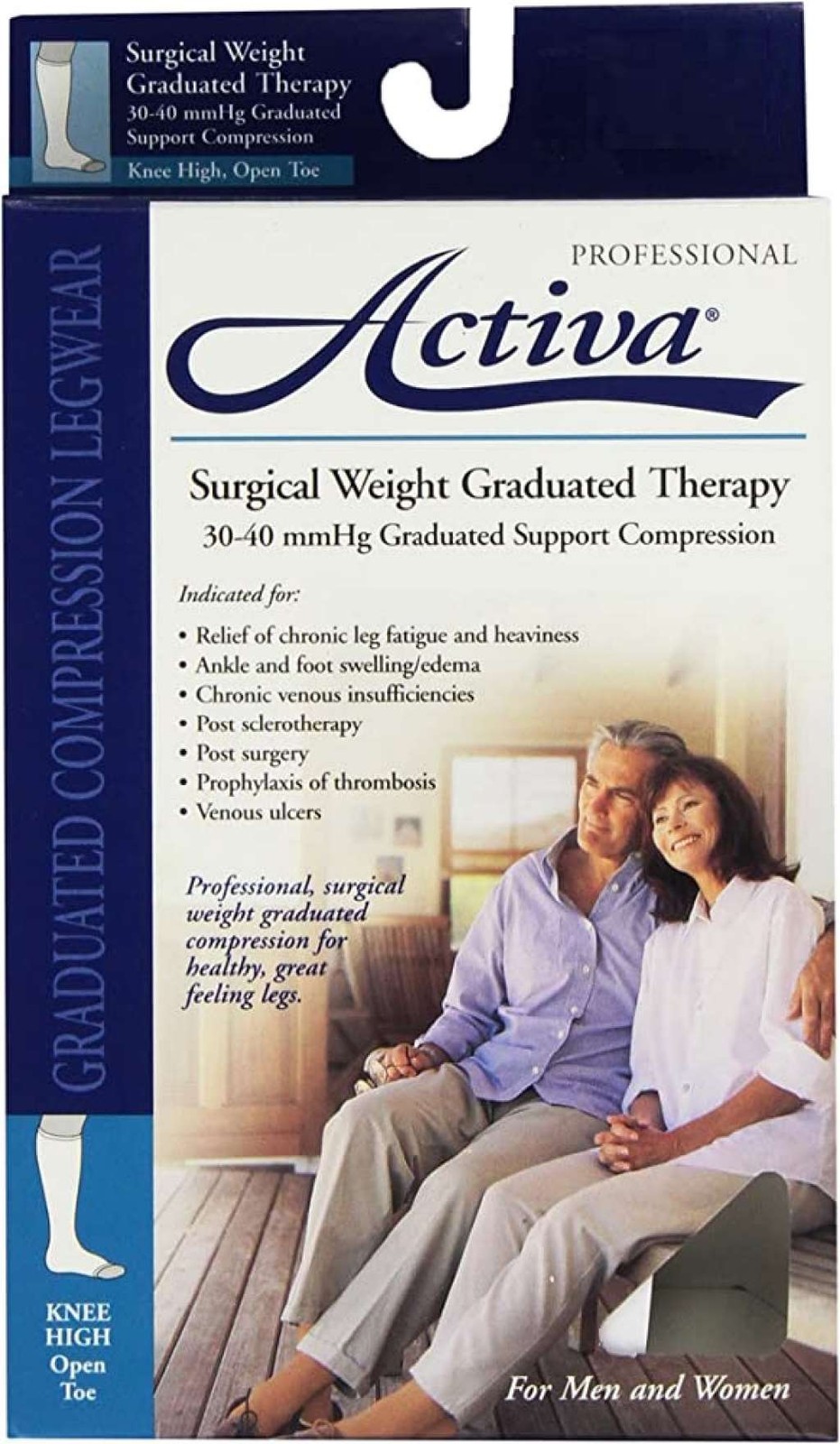 Activa Open-Toe Knee High 30-40mmHg Beige Small