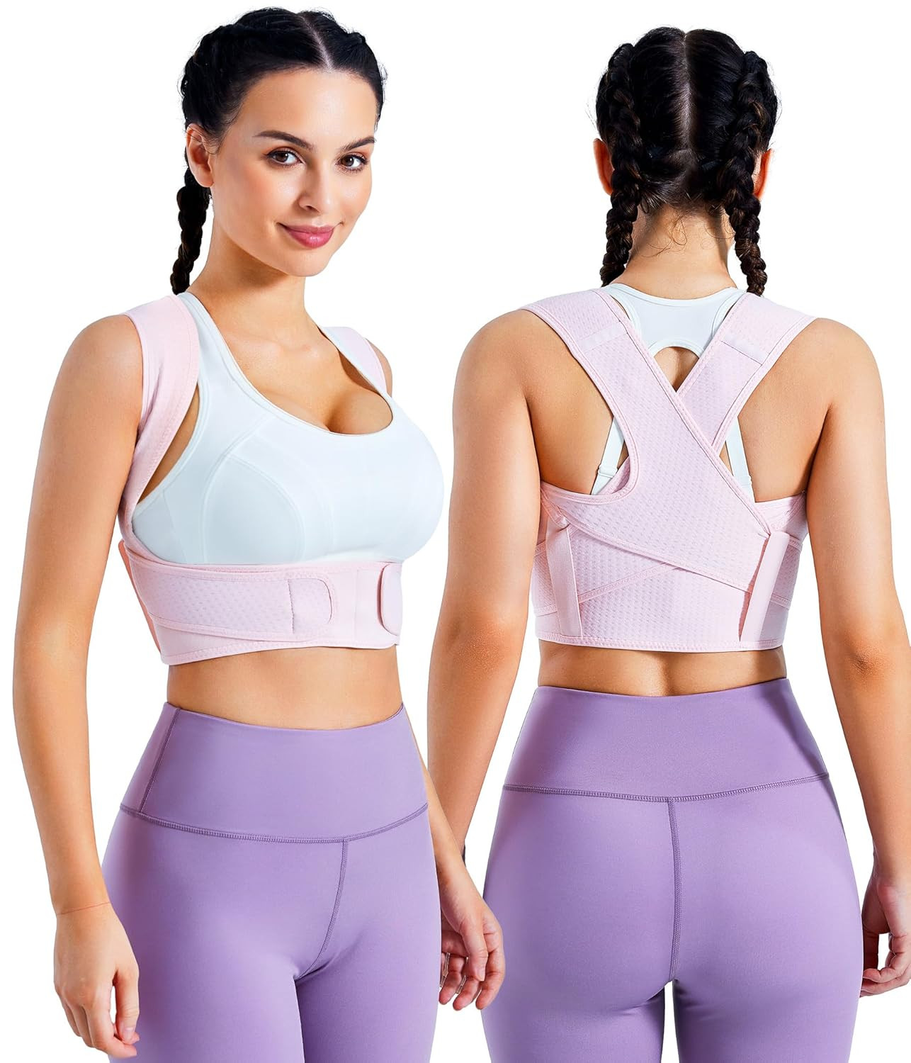 Posture Corrector for Women Adjustable Upper Back Brace Posture Support Back Str