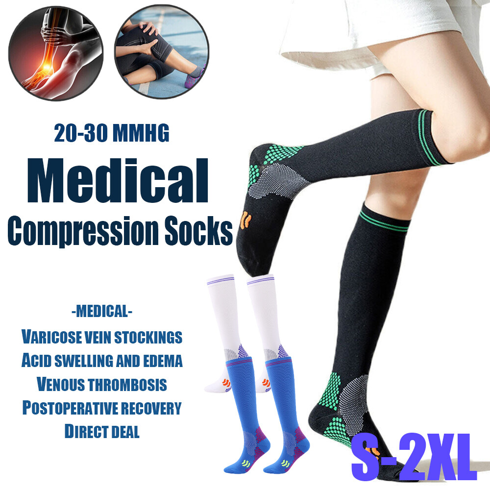 3Pair Compression Socks Over the Calf Socks Support Stockings For Womens Mens