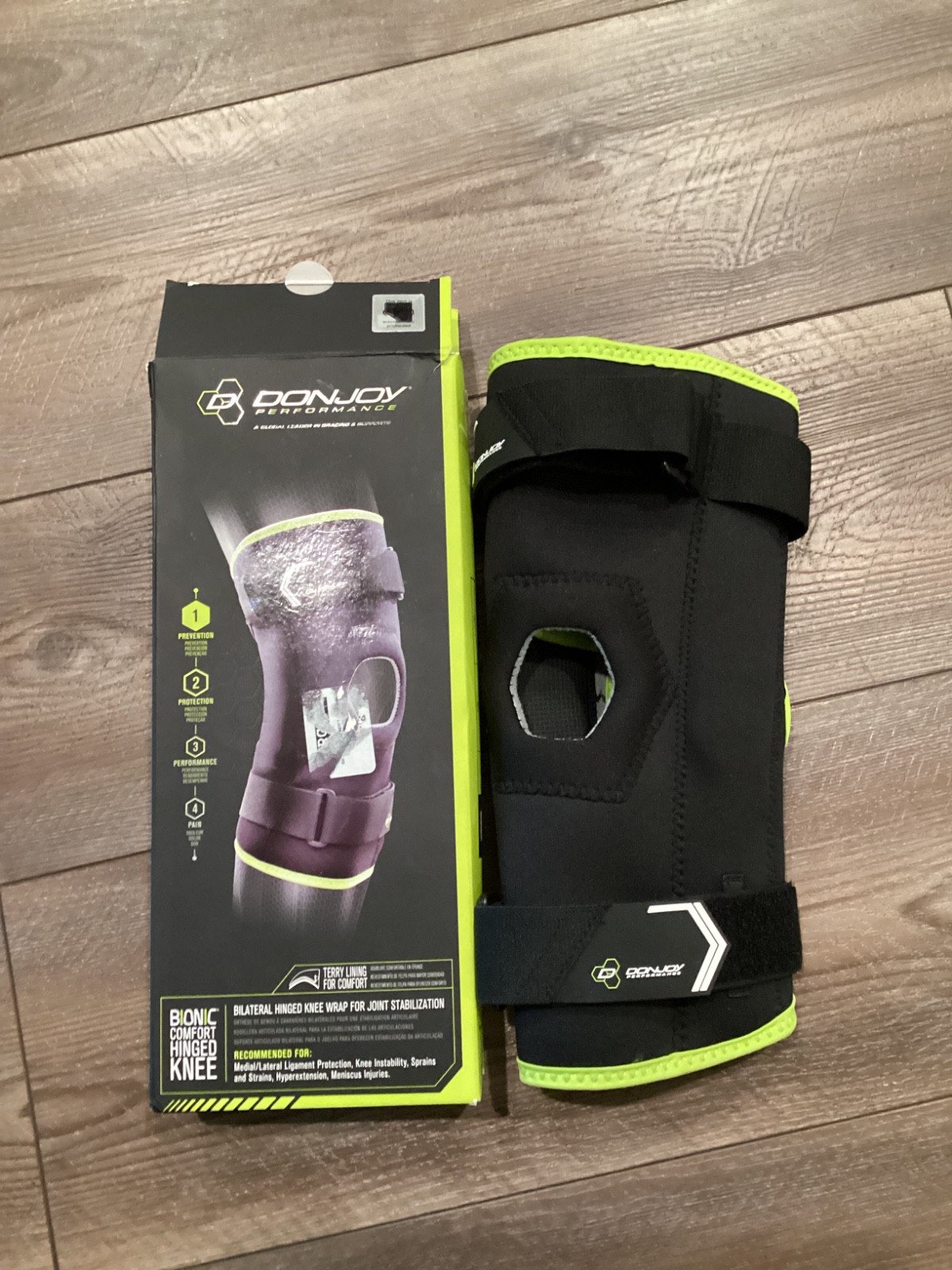 donjoy bionic hinged small knee brace new