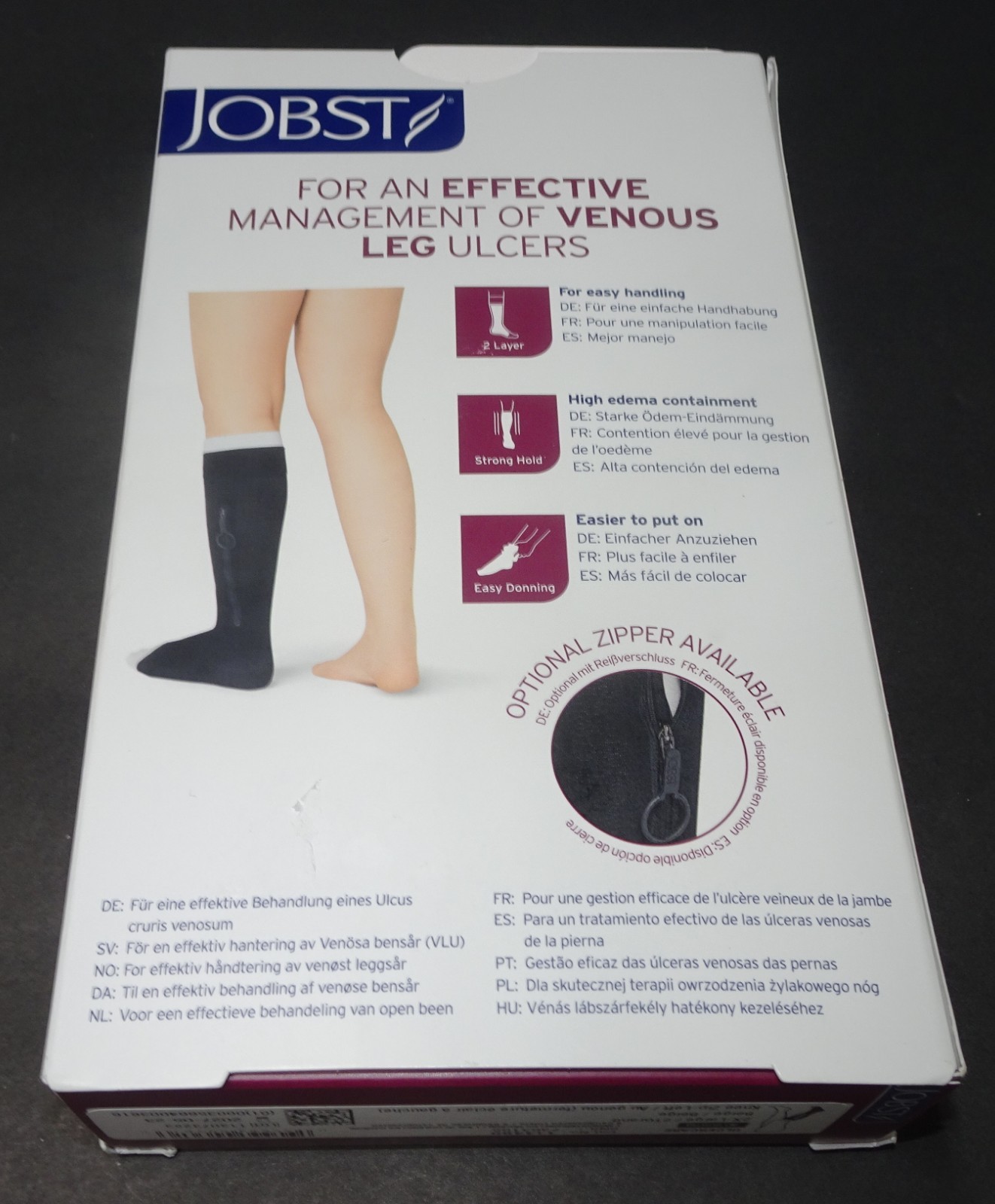 JOBST Medical compression Leg 40 mmhg 114489 2X Large Beige Knee High w/ zipper