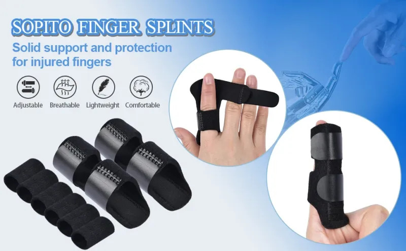 Trigger Finger Splint Fixing Brace Adjustable Straighten Sprain Dislocation