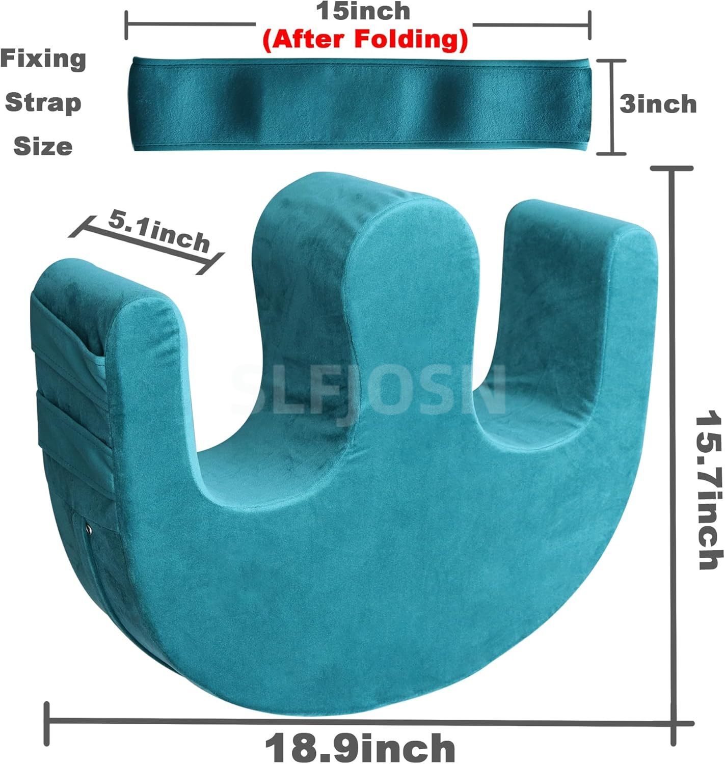 1x Bedridden Patient Turning Device with Fixing Strap Elderly Assistance Product