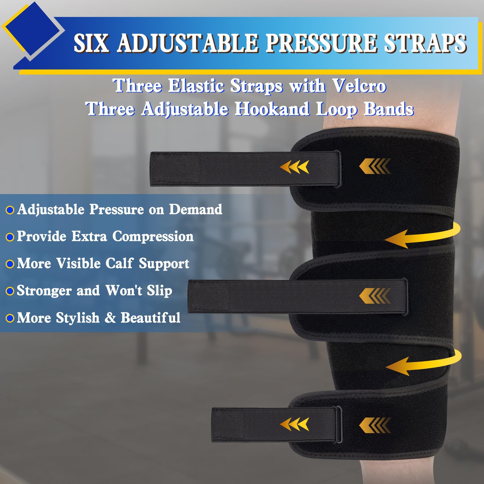 Adjustable Calf Brace for Men , Lower Leg Compression Wrap, Calf Compression …