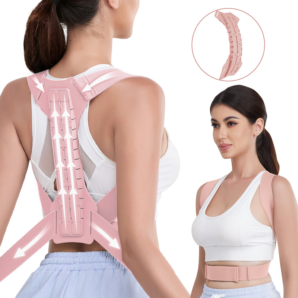 Posture Corrector Full Back Support Shoulder Lumbar Brace Pain Fortemotus