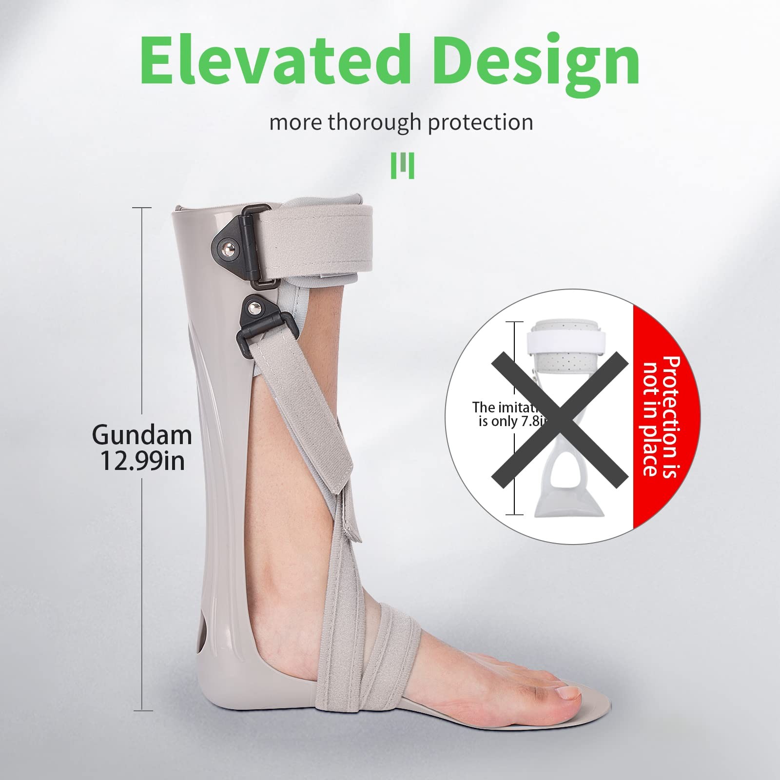 GHORTHOUD AFO Foot Drop Brace Splint L-Left Comfort for Stroke Hemiplegia