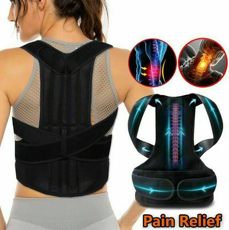 True Posture Corrector Fit Support Belt Adjustable Women Men Medical Clavicle US