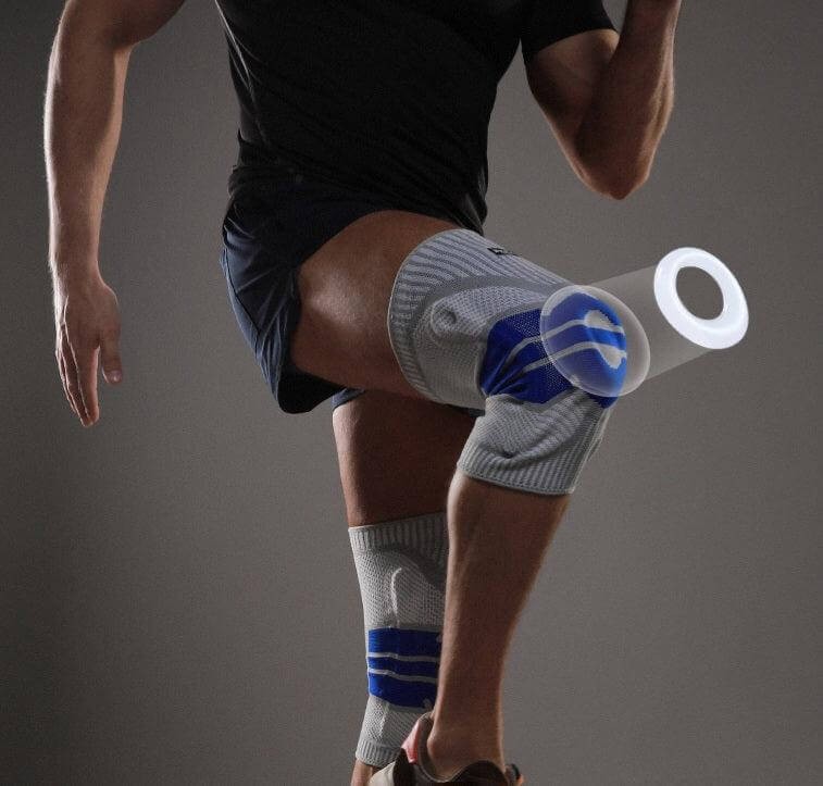 Pro Knee Compression Sleeve Braces with Side Stabilizers Patella Gel Pad for Gym