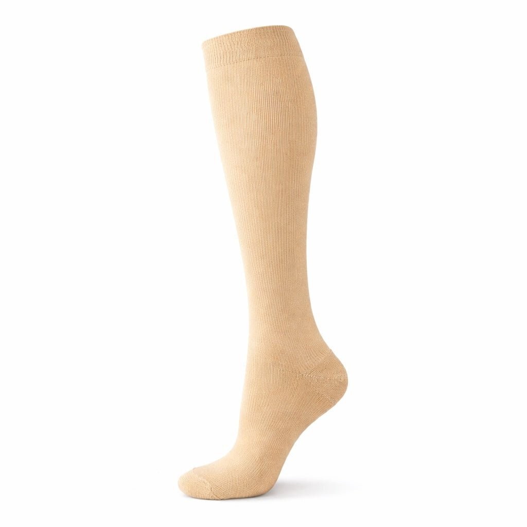 20–30 mmHg Unisex Knee High Compression Socks Skin Beige