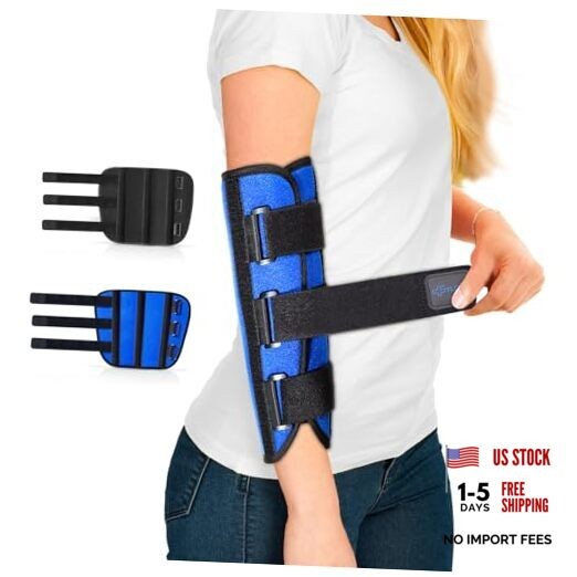 Elbow Brace for Ulnar Nerve Cubital Tunnel Syndrome for Women anden, Arm M Blue