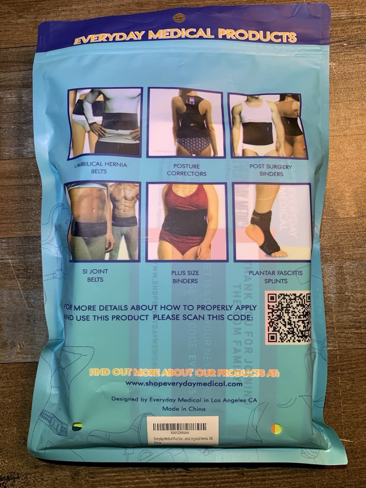 Everyday Medical Orthopedics Plus Size XXL Hernia Support Belt NIB