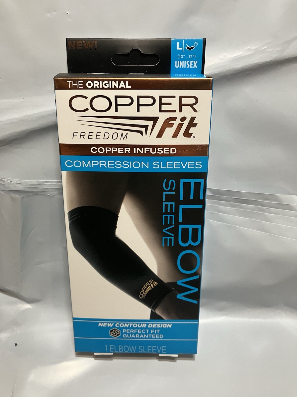 COPPER FIT FREEDOM COPPER INFUSED COMPRESSION ELBOW SLEEVE LARGE