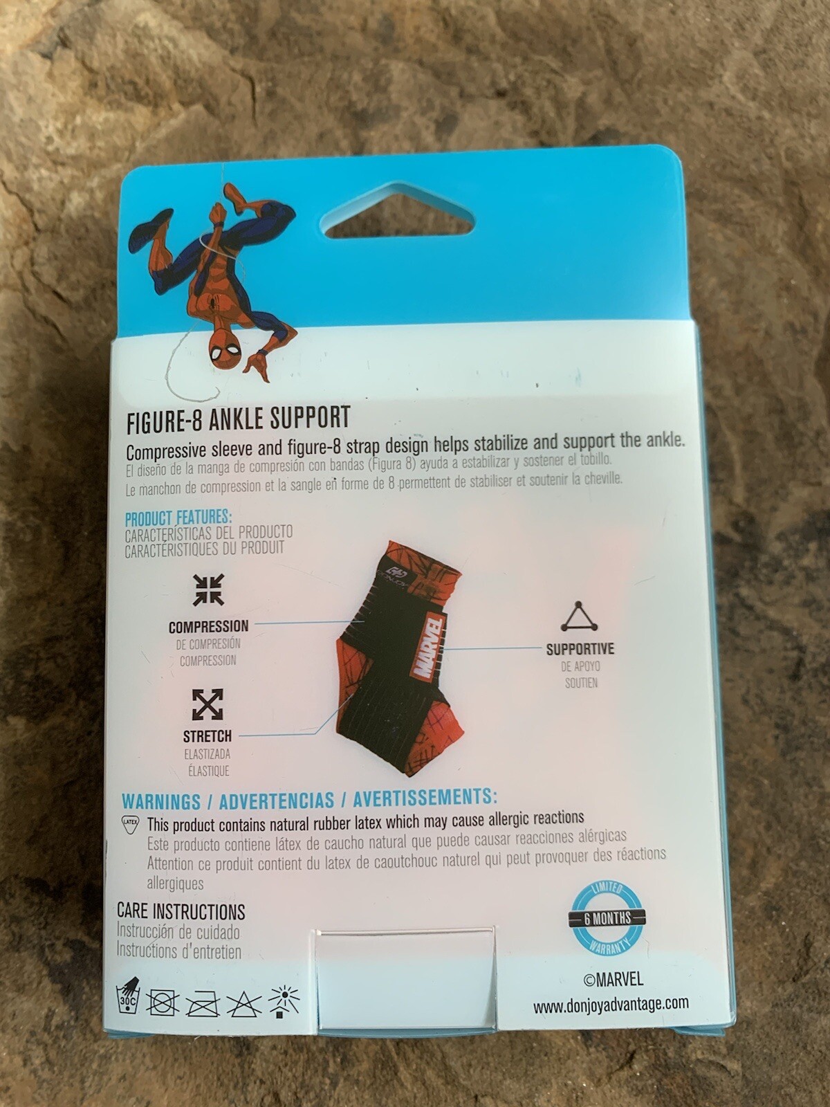 Donjoy Youth Spiderman Figure-8 Ankle Support. New