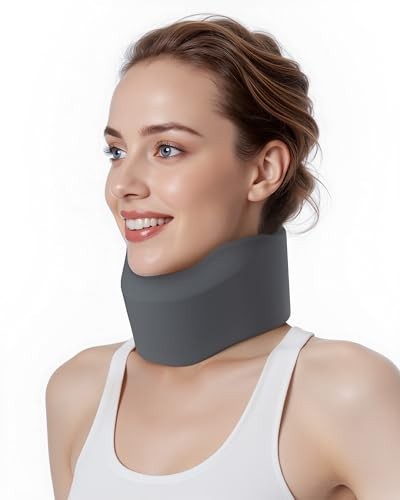 Soft Cervical Neck Brace for Sleeping Pain Relief Gray Medium