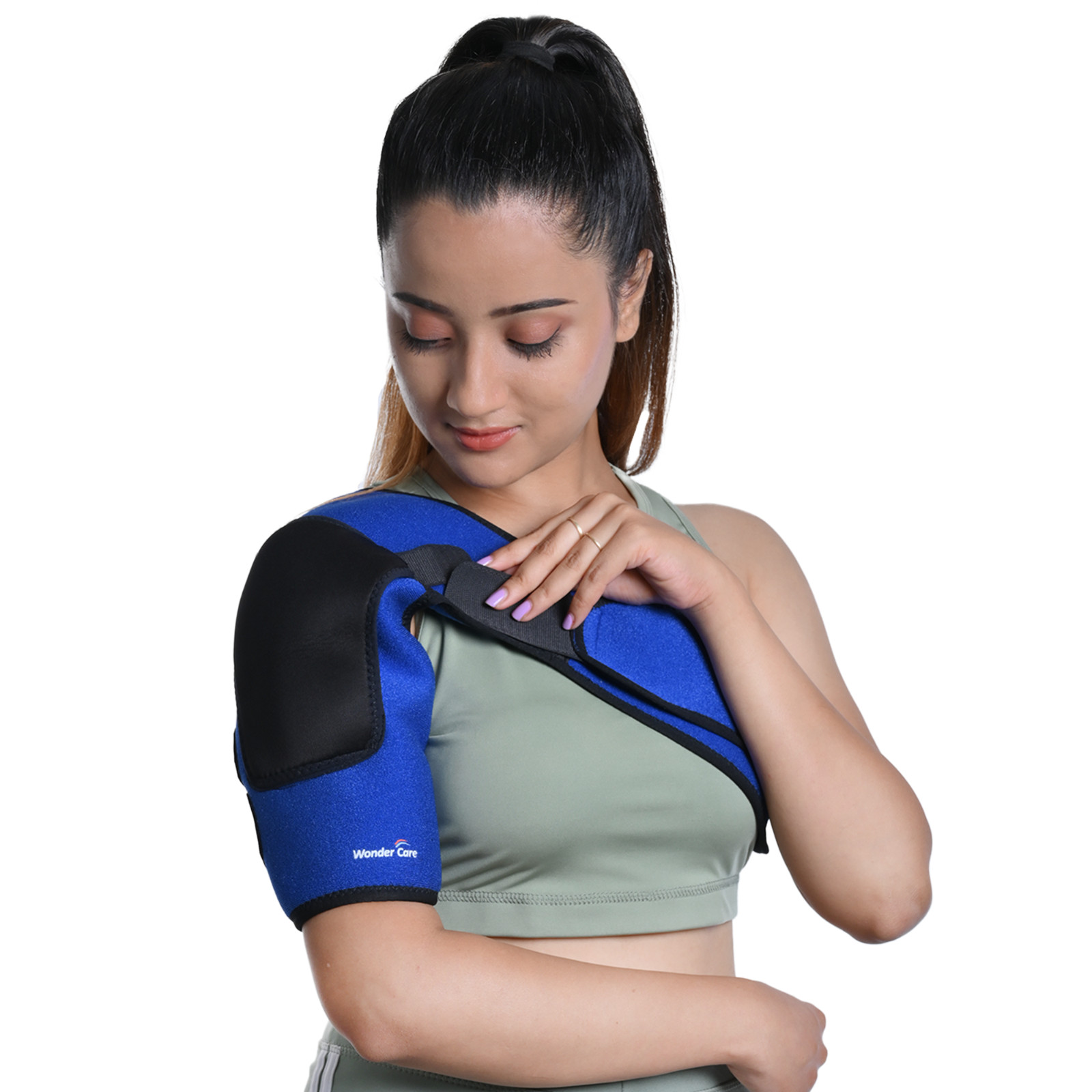 Shoulder Brace Support Compression Sleeve Torn Rotator Cuff AC Joint Pain Relief