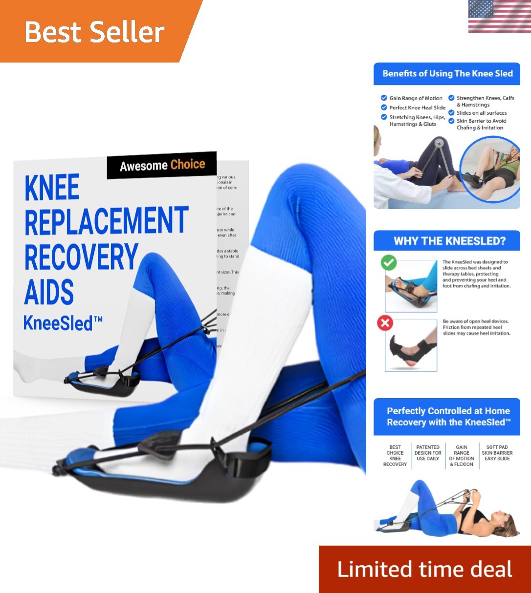 Best choice after knee replacement surgery increases range of motion, stretch…