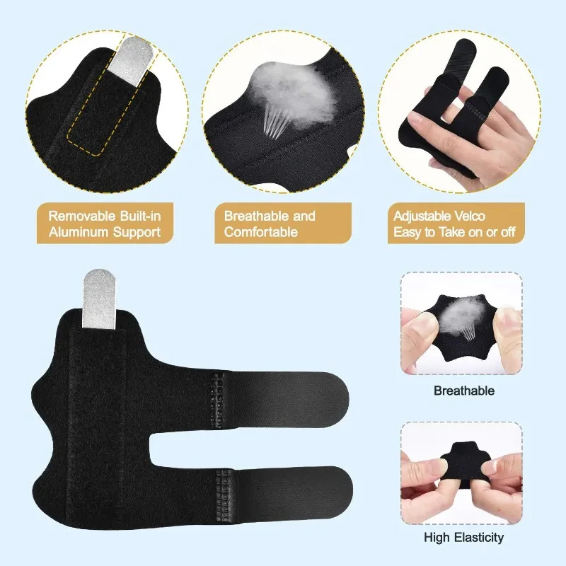 Trigger Finger Splint Fixing Brace Adjustable Straighten Sprain Dislocation