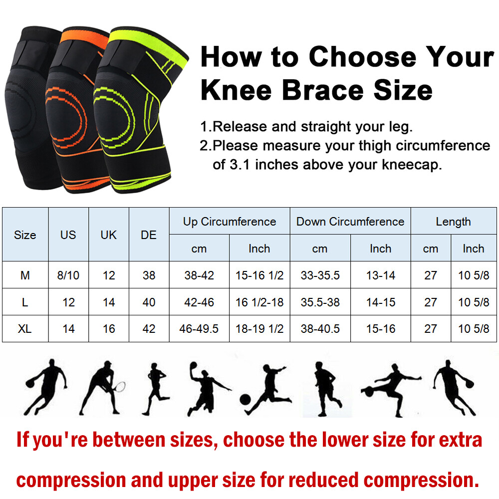 1x/2x Circa Knee Savers Compression Sleeve Tendon Brace Arthritis Pain Relief #