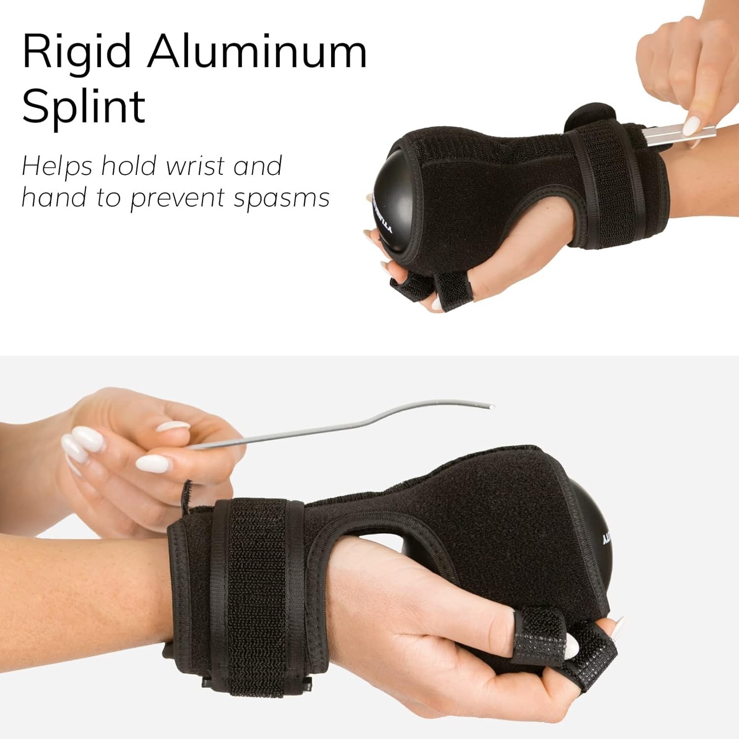 Anti Spasticity Splint Contracture Stroke Resting Hand Orthosis Brace & Ball