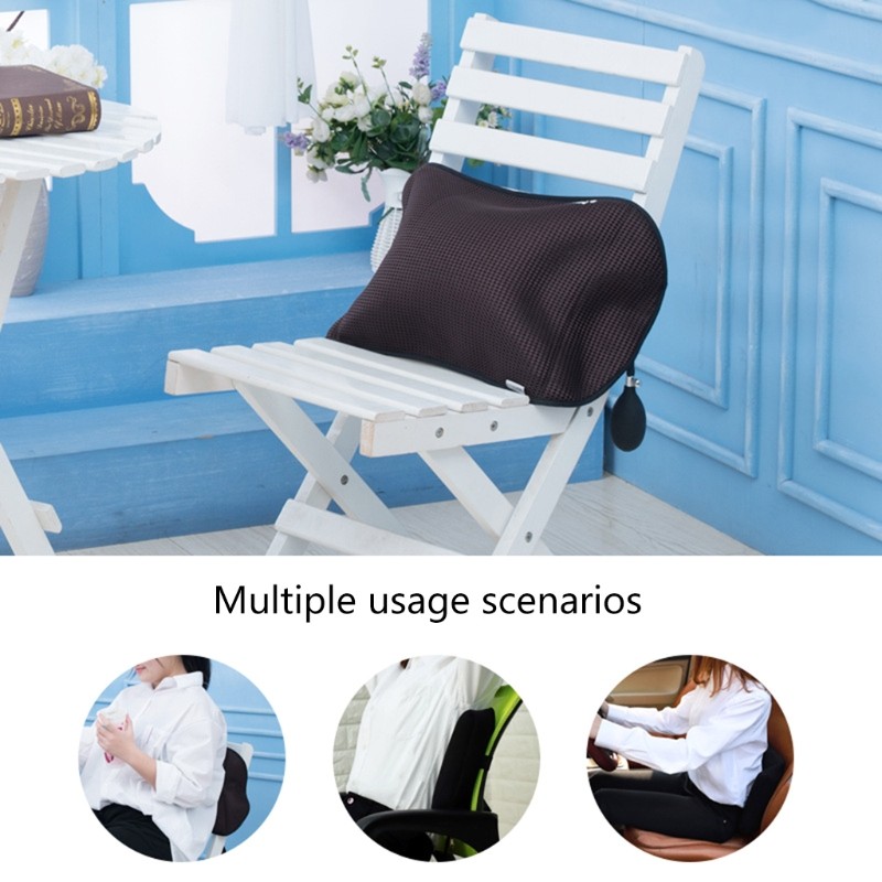 Adjustable Lumbar Support Pillow for Office Chair/Car Back Support Cushion