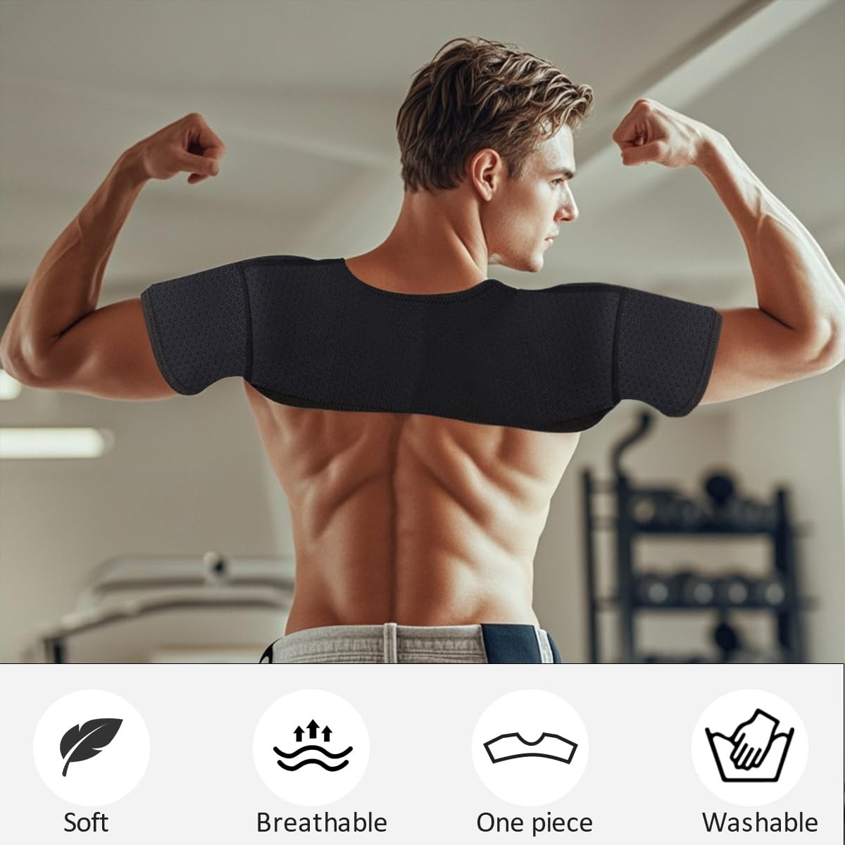 Double Shoulder Brace,Concealed Double Shoulder Brace for Sports Lovers,Comfo…