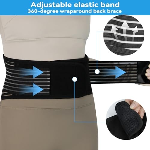 Back Support with Magnet, Tourmaline Magnetic Back Braces for Small Black-1