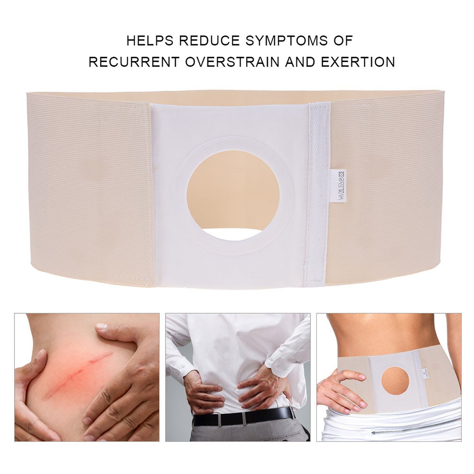 M/L/XL 1/2PCS New Ostomy Belt Unisex Ostomy Hernia Support Belt Abdominal Binder