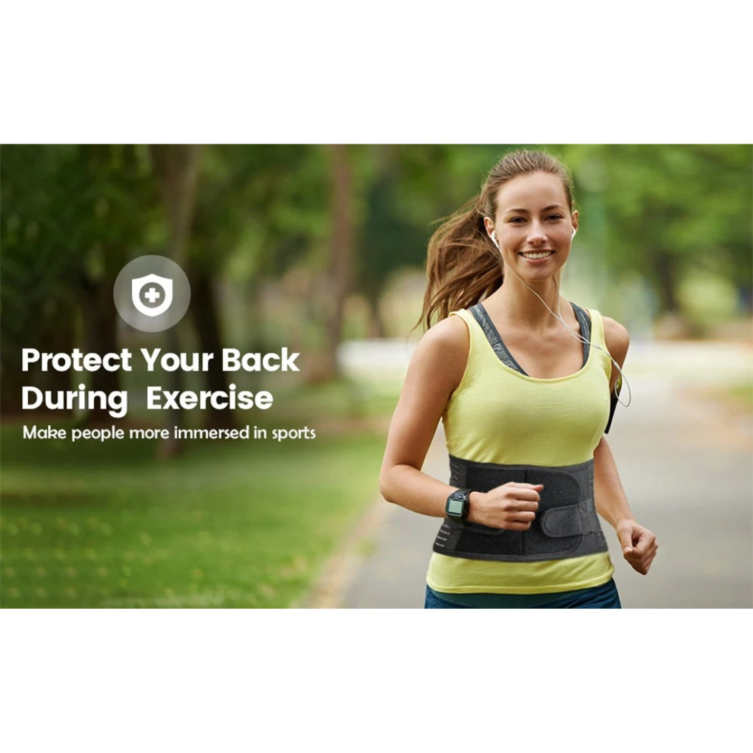 Adjustable Lower Back Brace Lumbar Support Waist Belt For Men Women Pain Relief