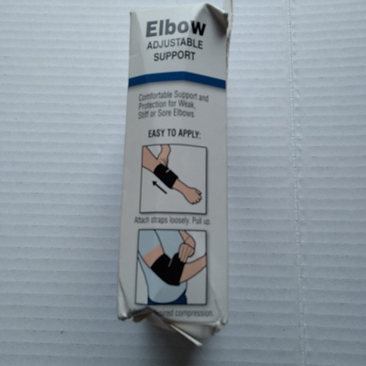 Flex Aid Elbow Brace Adjustable Support Compression Sleeve NIB One Size.