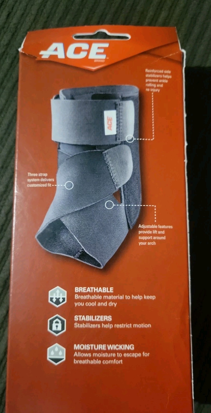 Ace Ankle Deluxe Adjustable Stabilizer