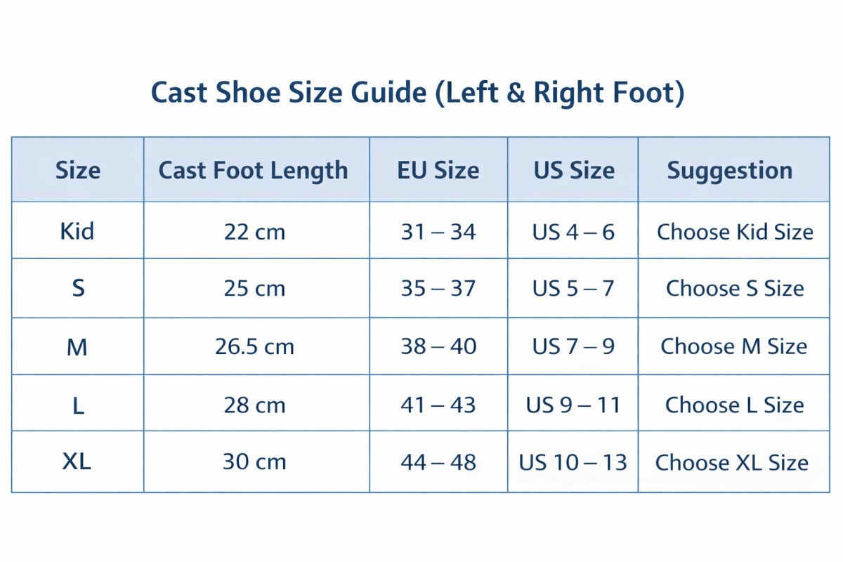 Post Op Fracture Cast Shoe Medical Walking Boot Left Right Foot