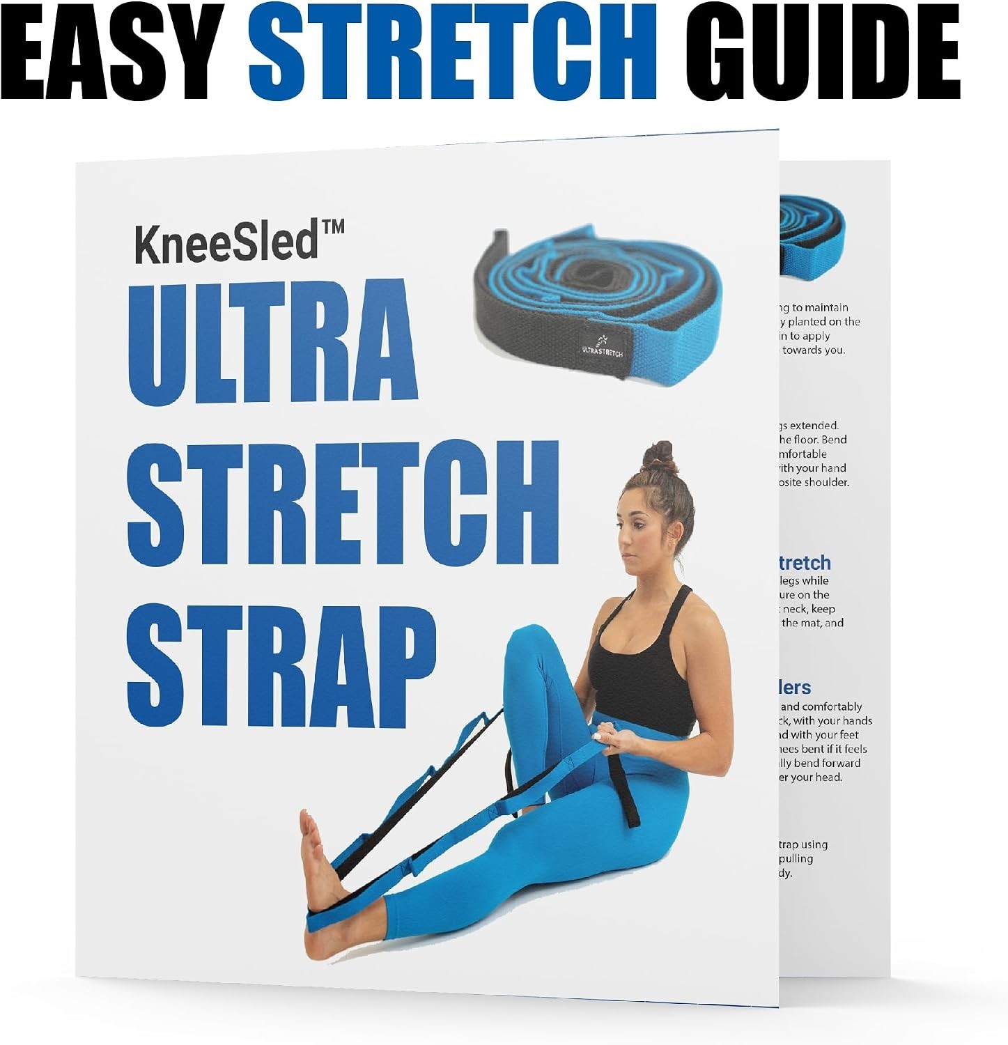 10-Loop Yoga & Pilates Strap – Ultra Stretch for Injury Recovery and Exercise