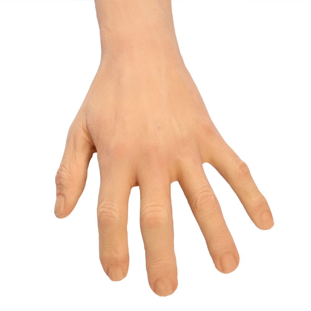 Highly Simulated Silicone Prosthesis Hand Sleeve Artificial Arm Cover Scars